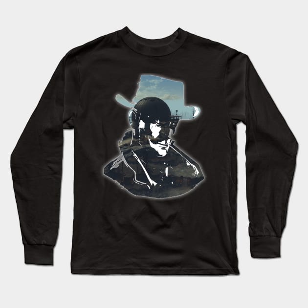 Nick Valentine FO4 Diamond City Long Sleeve T-Shirt by YourStyleB